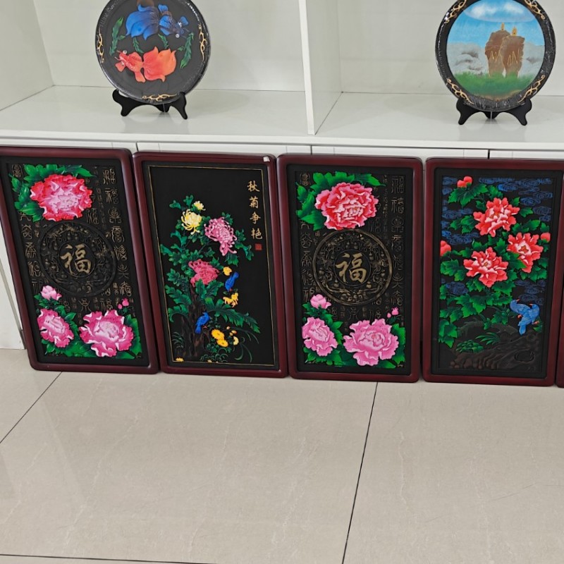 Aktif Karbon Duvar Sanatı Paneli